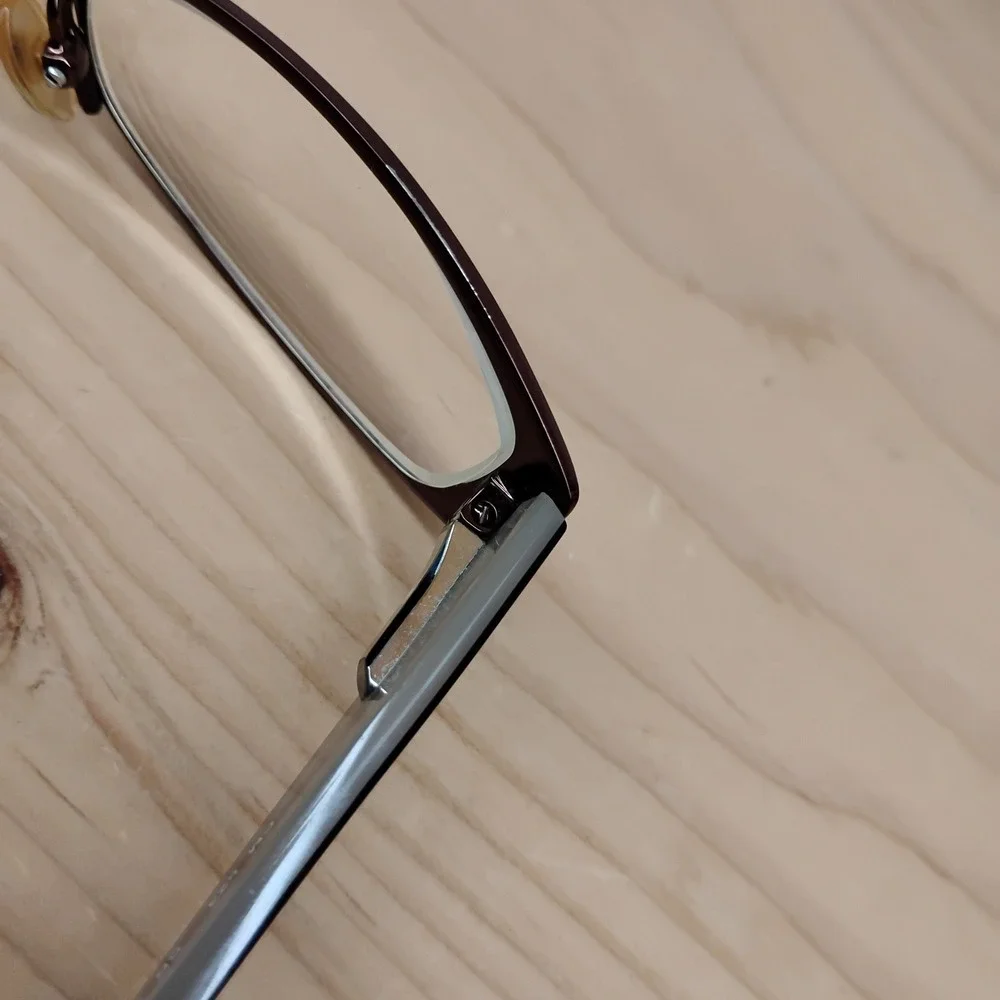 Chelsea Morgan‎ CM823 BR Eyeglasses Frames Brown Gray Rectangular 51-16-130